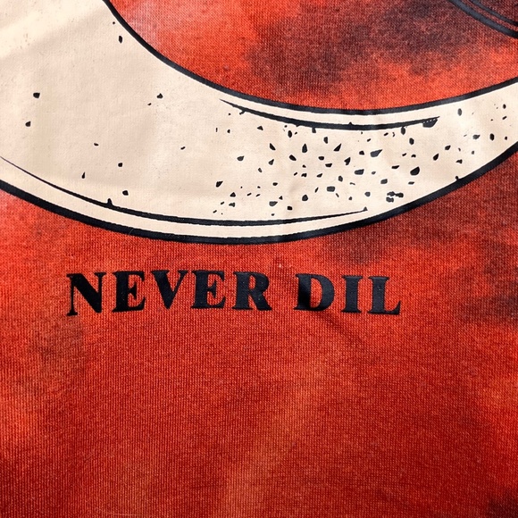 Oversized Tie Dye Shein Graphic Tee "Soulmates Never Dil" - Picture 8 of 16